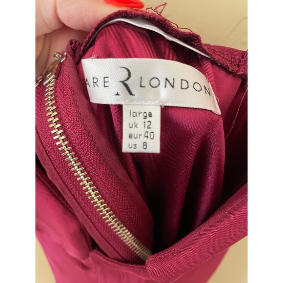 RARE LONDON CORSET MIDI DRESS SZ L 8 - Picture 3 of 6